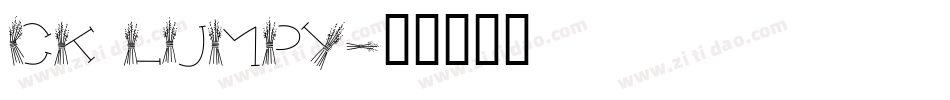 CK Lumpy字体转换